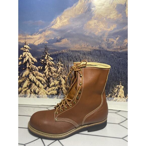 Hy-Test Safety Steel Toe Work Boots Tufgum Size 7 C Brown - Picture 2 of 12